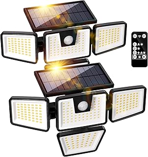 Éclairage extérieur : illuminez votre jardin avec style et sécurité K KASONIC Lampes de Sécurité Solaires, Projecteurs