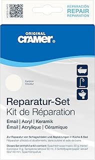 Kit de réparation Cramer 16080 en céramique, émail et acrylique, Blanc