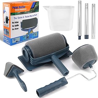 Lot de 6 rouleaux à peinture, rouleau à peinture avec réservoir, rouleau d