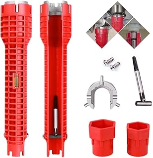 Clé Multifonctionnelle 8 En 1 Outillage Plomberie, Montage Mitigeur, Installation Faucet Wrench