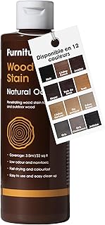 Furniture Clinic Teinture – Rapide, Efficace pour le Bois Intérieur et Extérieur (250 ml, chêne naturel)
